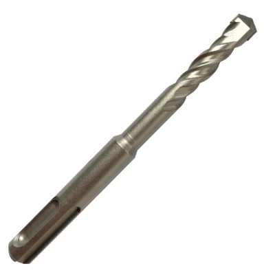 SDS plus hammer drill bit with one tip and double flute