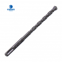 SDS PLUS shank flat tip double flutes hammer drill bits for concrete drilling