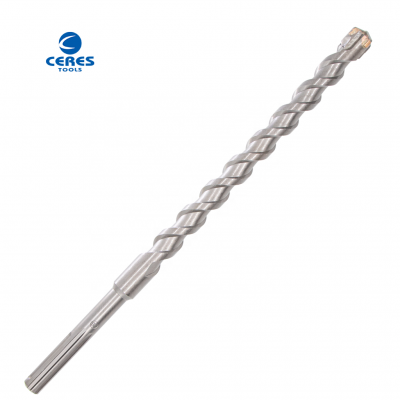 SDS MAX shank flat tip double flutes hammer drill bits for concrete drilling