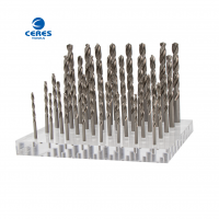 Straight shank DIN338 standard HSS P6M5 M2 fully ground bright finished twist drill bit for metal drilling