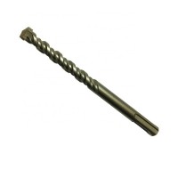 High Performance Carbide Flat Tip 4 Flutes SDS Plus Hammer Drill Bit for Heavy Duty Granite and Concrete Drilling