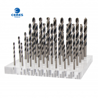 Straight shank DIN338 standard HSS P6M5 M2 fully ground black&bright twist drill bit for metal drilling