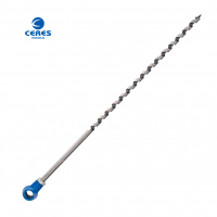 black & white finish handle shank 45 carbon steel material auger drill bits for wood drilling